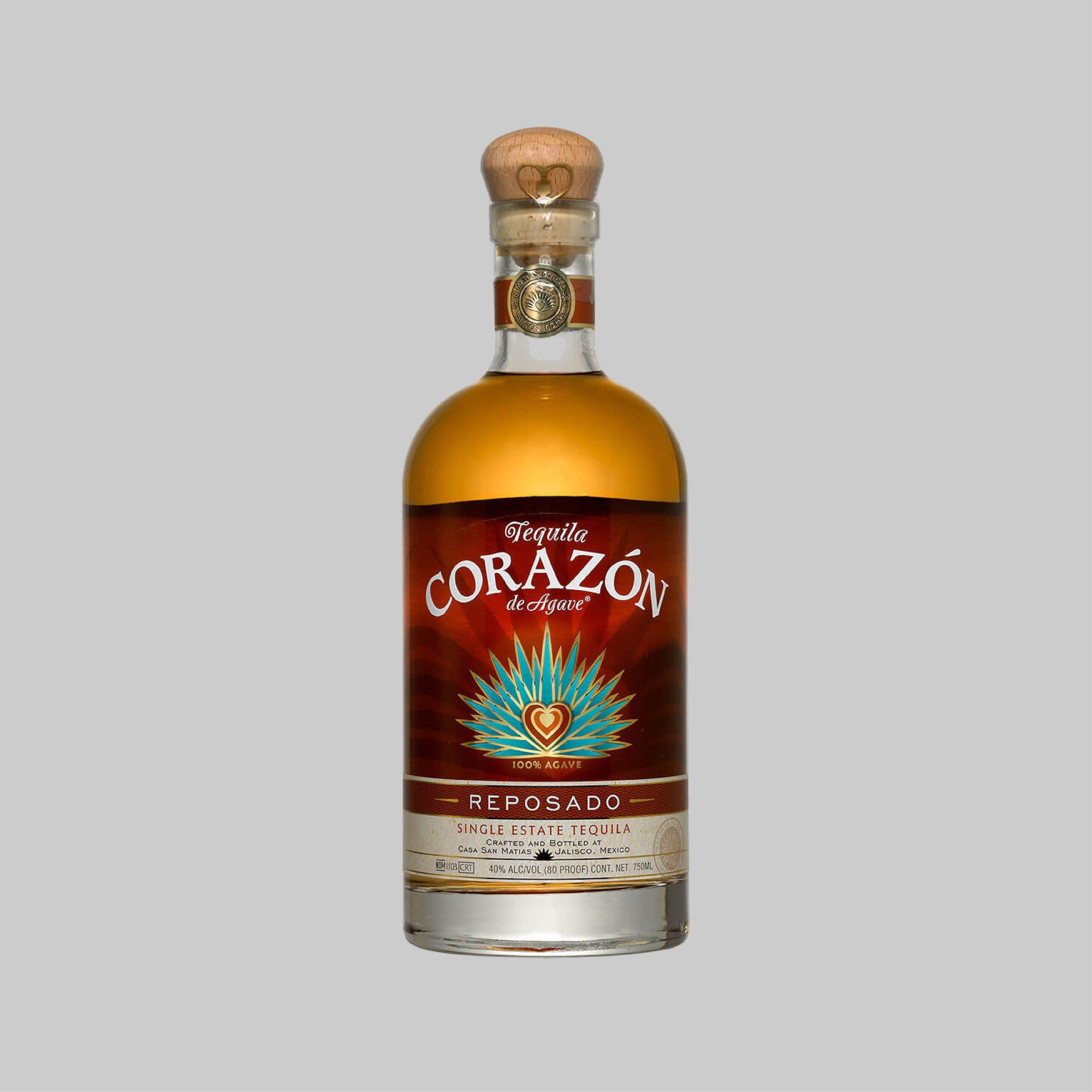 Corazon de Agave Tequila Reposado 750ml 40.0% | TIME2DRINK